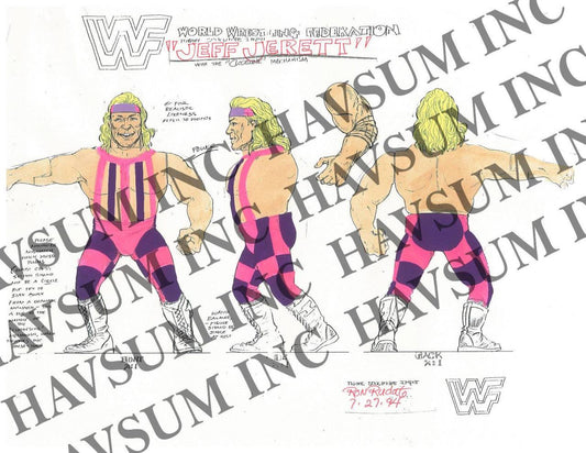 Unreleased WWF Hasbro Orange Card Series 12 Jeff Jarrett