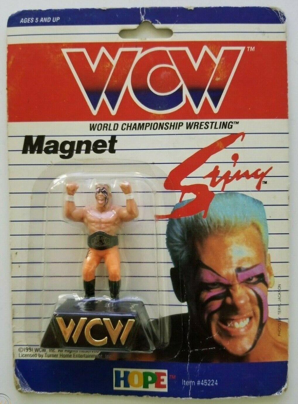 1991 WCW Hope Industries Inc. Sting Magnet – Wrestling Figure Database