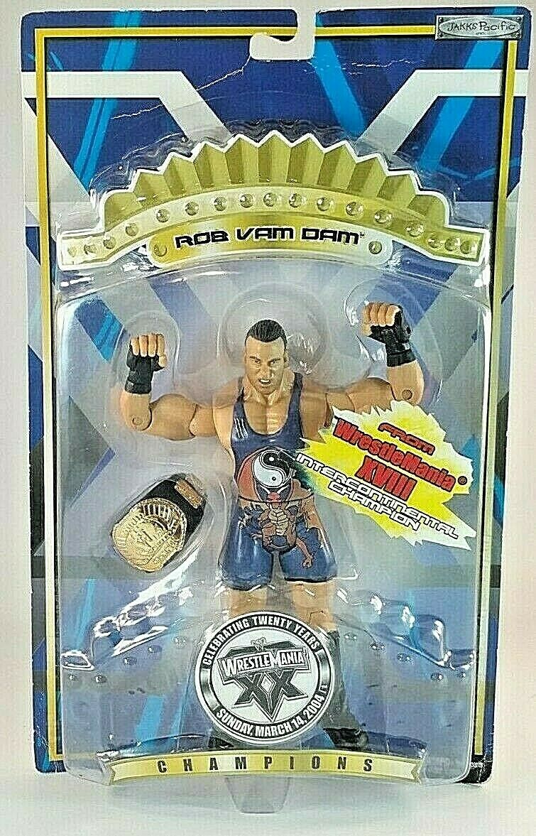 2004 WWE Jakks Pacific Ruthless Aggression WrestleMania XX "Champions" Rob Van Dam