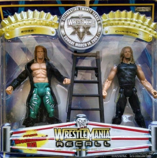2004 WWF Jakks Pacific Titantron Live WrestleMania XX Recall 2-Pack: Edge & Christian