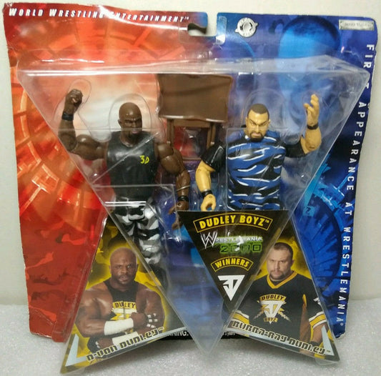 2004 WWE Jakks Pacific Ruthless Aggression WrestleMania XX "First Appearance" Dudley Boyz: D-Von Dudley & Bubba Ray Dudley