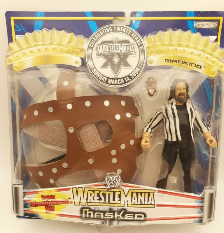 2004 WWE Jakks Pacific Ruthless Aggression WrestleMania XX "Masked" Series 1 Mankind