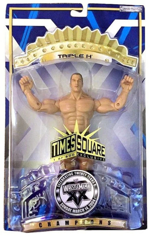 2004 WWE Jakks Pacific Ruthless Aggression WrestleMania XX Times Square Exclusive "Champions" Triple H