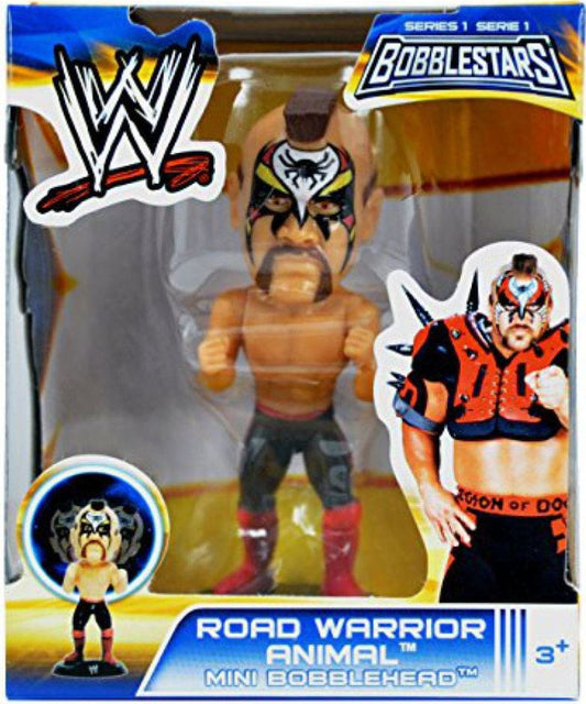 2014 WWE Wicked Cool Toys Bobblestars Series 1 Road Warrior Animal Mini Bobblehead
