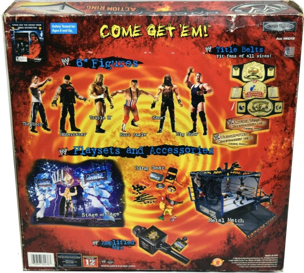 2002 WWE Jakks Pacific R-3 Tech Backlash Action Ring