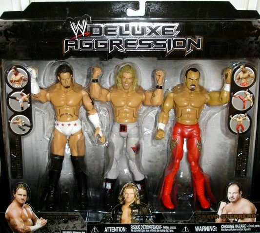 2008 WWE Jakks Pacific Deluxe Aggression Multipacks Series 6 CM Punk, Edge & Chavo Guerrero [Exclusive]