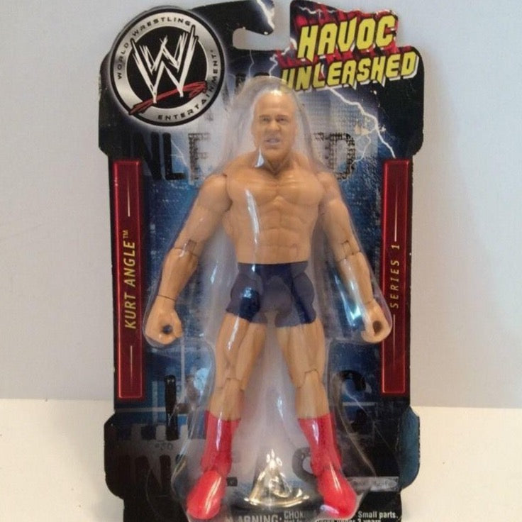 2005 WWE Jakks Pacific Titantron Live Havoc Unleashed Series 1 Kurt Angle