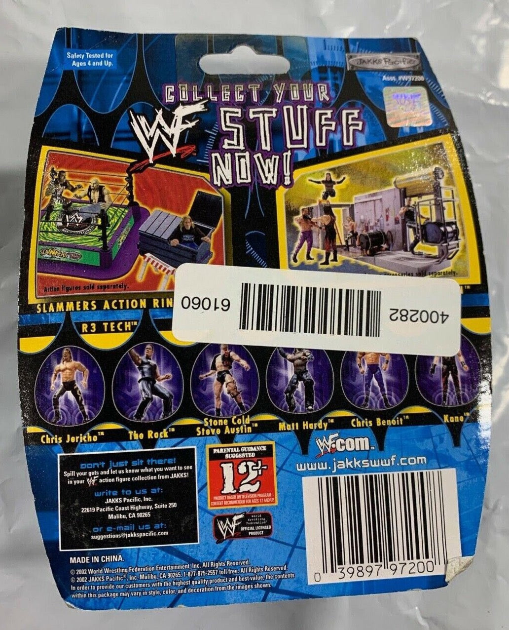 2002 WWF Jakks Pacific Slammers The Rock