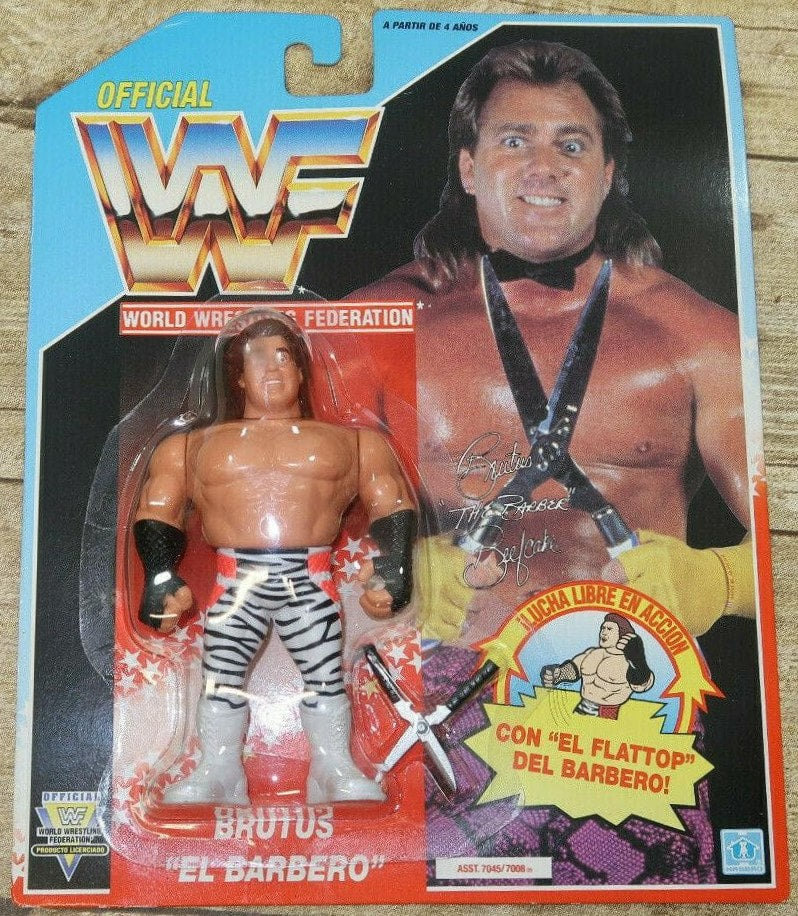 1992 WWF Hasbro Series 3 Brutus "The Barber" Beefcake with Beefcake Flattop!