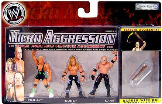 2008 WWE Jakks Pacific Micro Aggression Series 8 Finlay, Edge & Kane