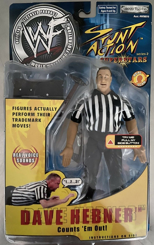 2002 WWF Jakks Pacific Titantron Live Stunt Action Superstars Series 2 Dave Hebner