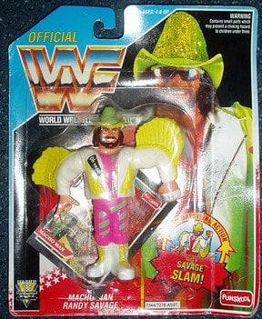 1995 WWF Funskool "Macho Man" Randy Savage with Savage Slam!