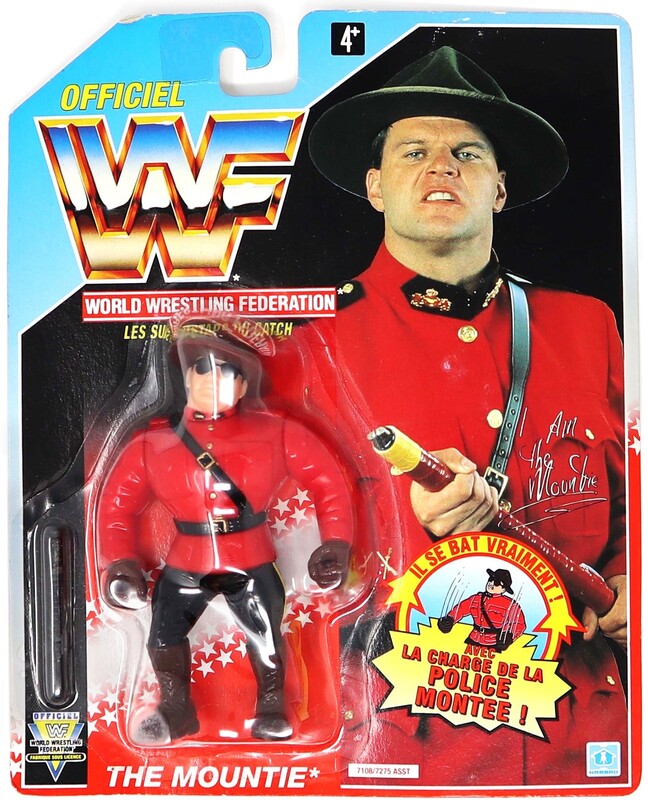 1993 WWF Hasbro Series 5 The Mountie with Mountie Mash!