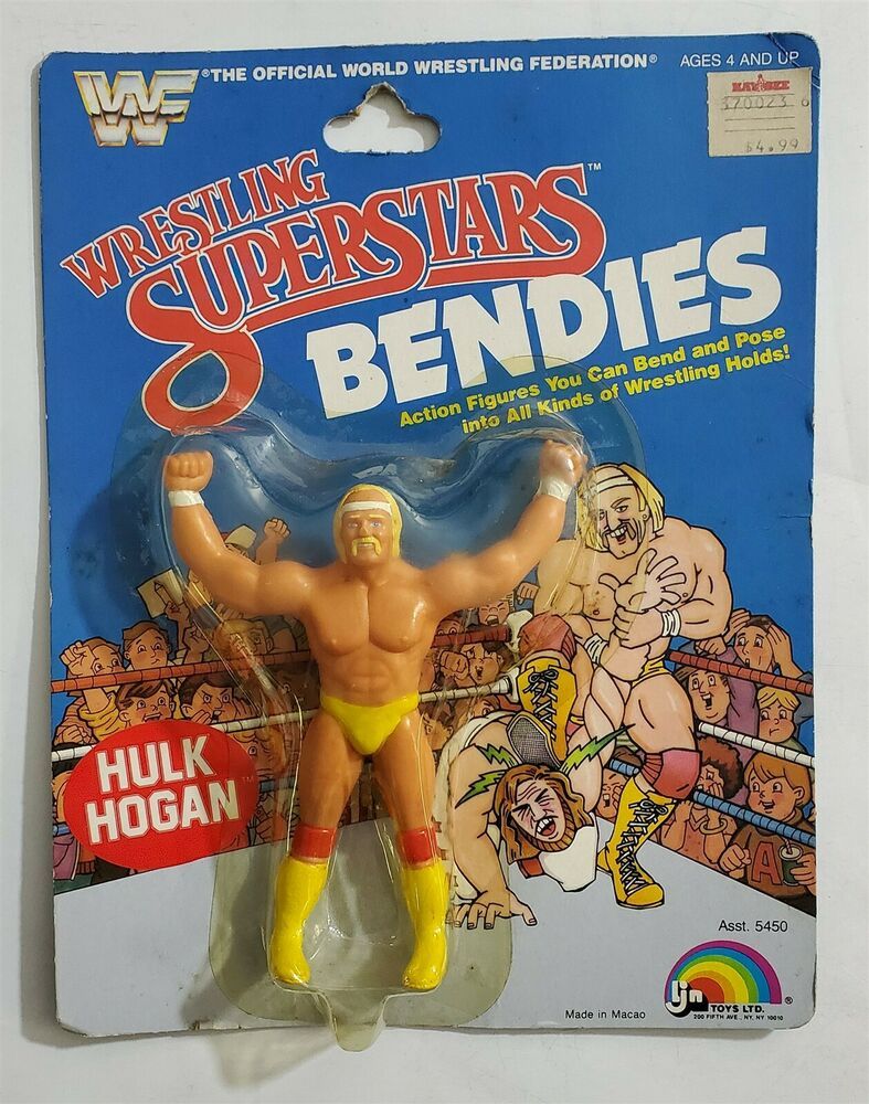 1986 WWF LJN Wrestling Superstars Bendies Series 1 Hulk Hogan