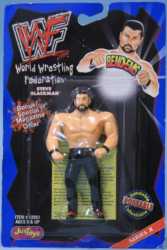 1998 WWF Just Toys Bend-Ems Series 10 Steve Blackman – Wrestling