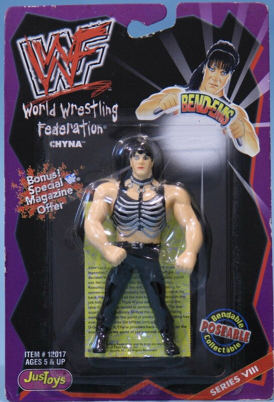 1998 WWF Just Toys Bend-Ems Series 8 Chyna