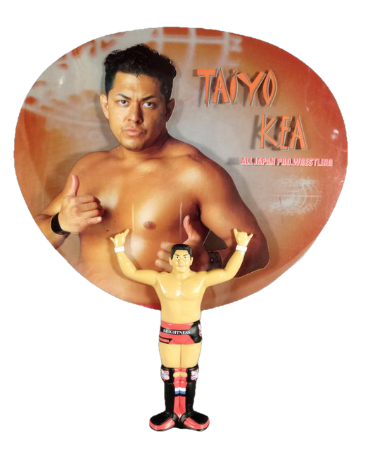 2000 AJPW Taiyo Kea Paper Fan Figure
