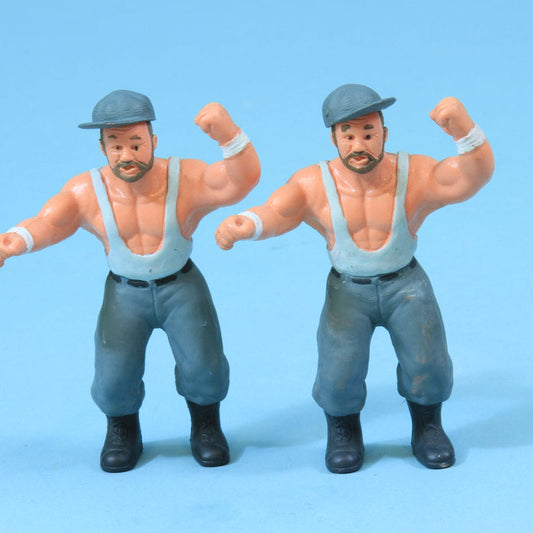 1991 WWF Star Toys 3" PVC Mini Figures The Bushwhackers: Butch & Luke