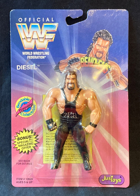 1994 WWF Just Toys Bend-Ems Series 1 Diesel