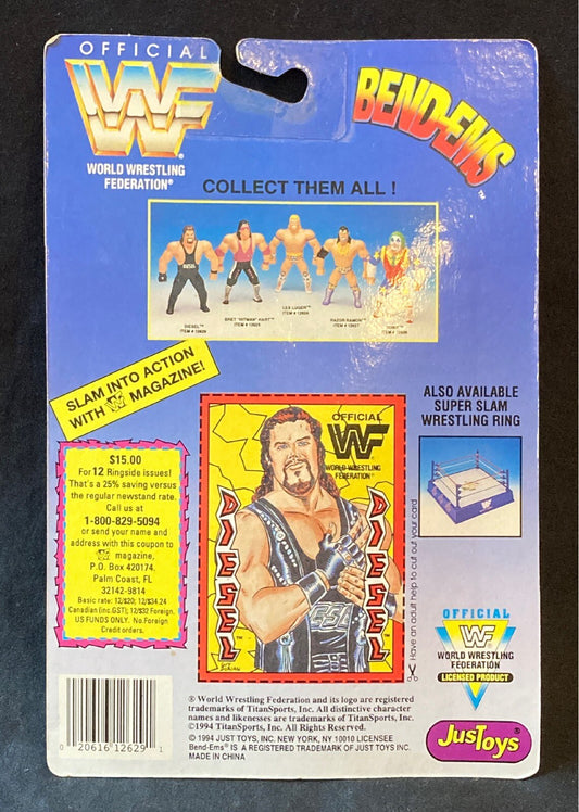 1994 WWF Just Toys Bend-Ems Series 1 Diesel