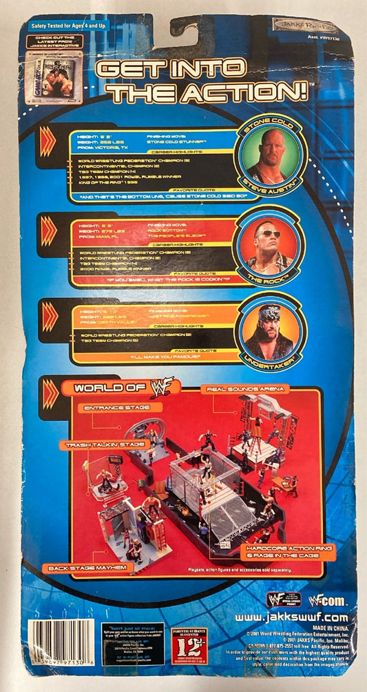 2001 WWF Jakks Pacific 12" Ringside Rebels Series 1 Stone Cold Steve Austin