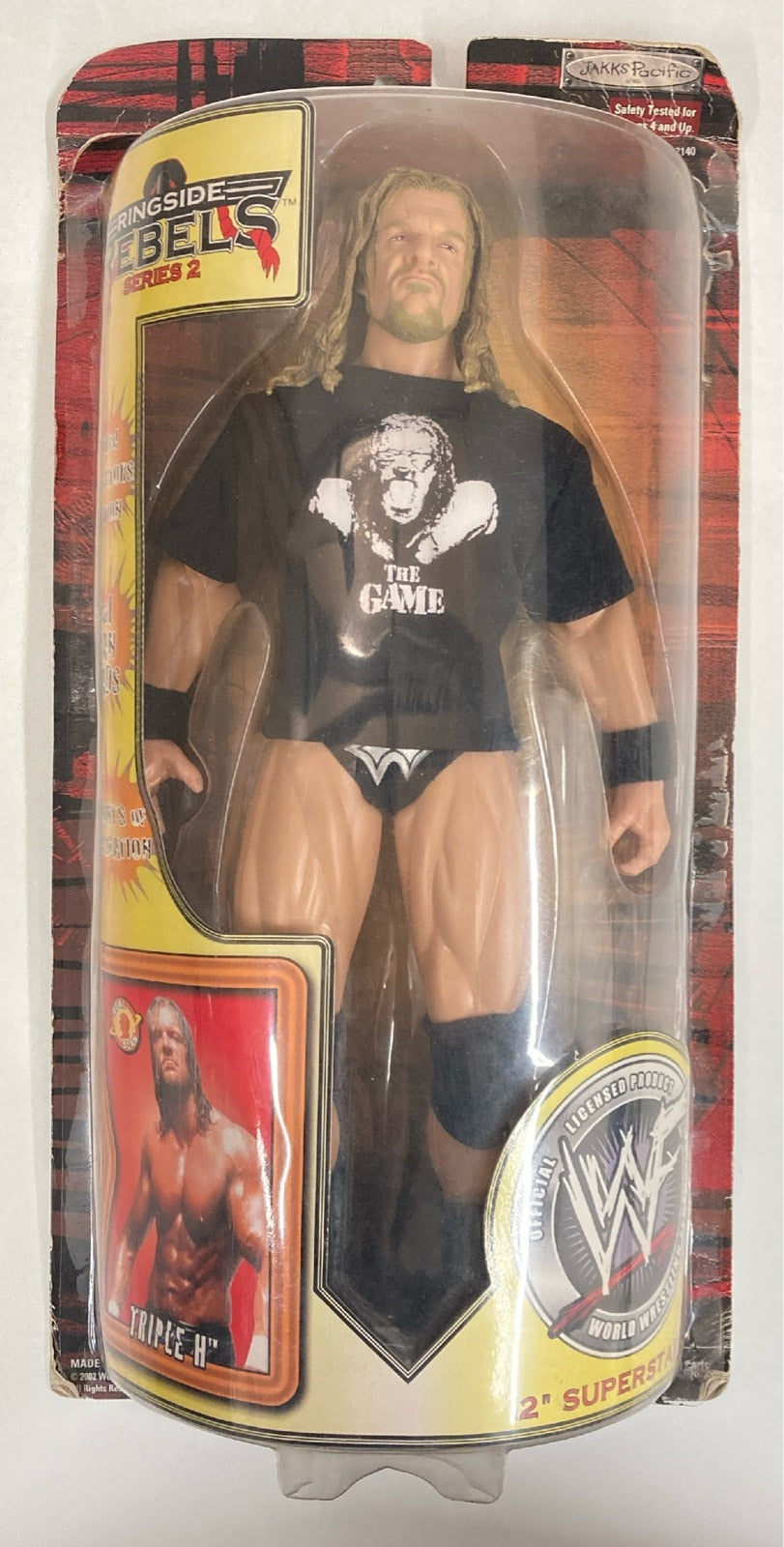 2002 WWF Jakks Pacific 12" Ringside Rebels Series 2 Triple H