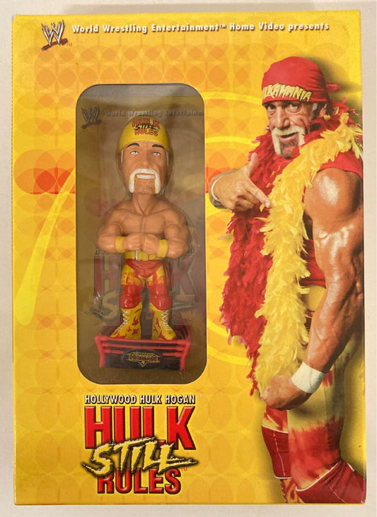 2003 WWE "Hulk Still Rules" DVD Box Set with Mini Hollywood Hulk Hogan Bobblehead