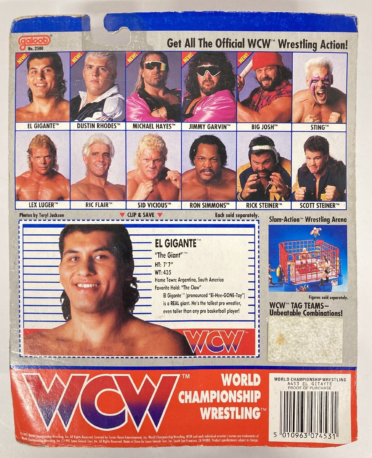 1991 WCW Galoob UK Exclusive El Gigante – Wrestling Figure Database