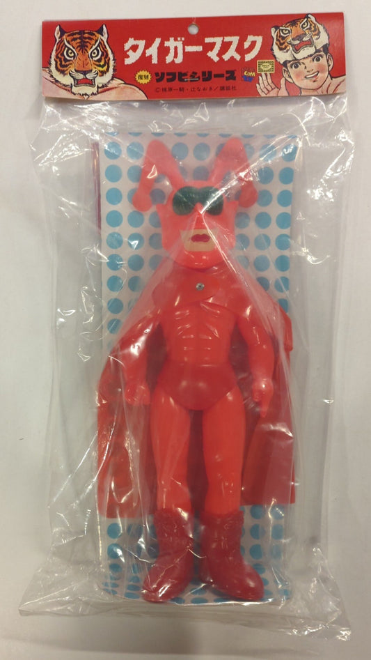 Medicom Toy Denjin Nakajima Tiger Mask Anime Red Death Mask Reproduction Giant Sofubi