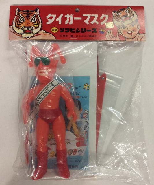 Medicom Toy Denjin Nakajima Tiger Mask Anime Red Death Mask Reproduction Sofubi