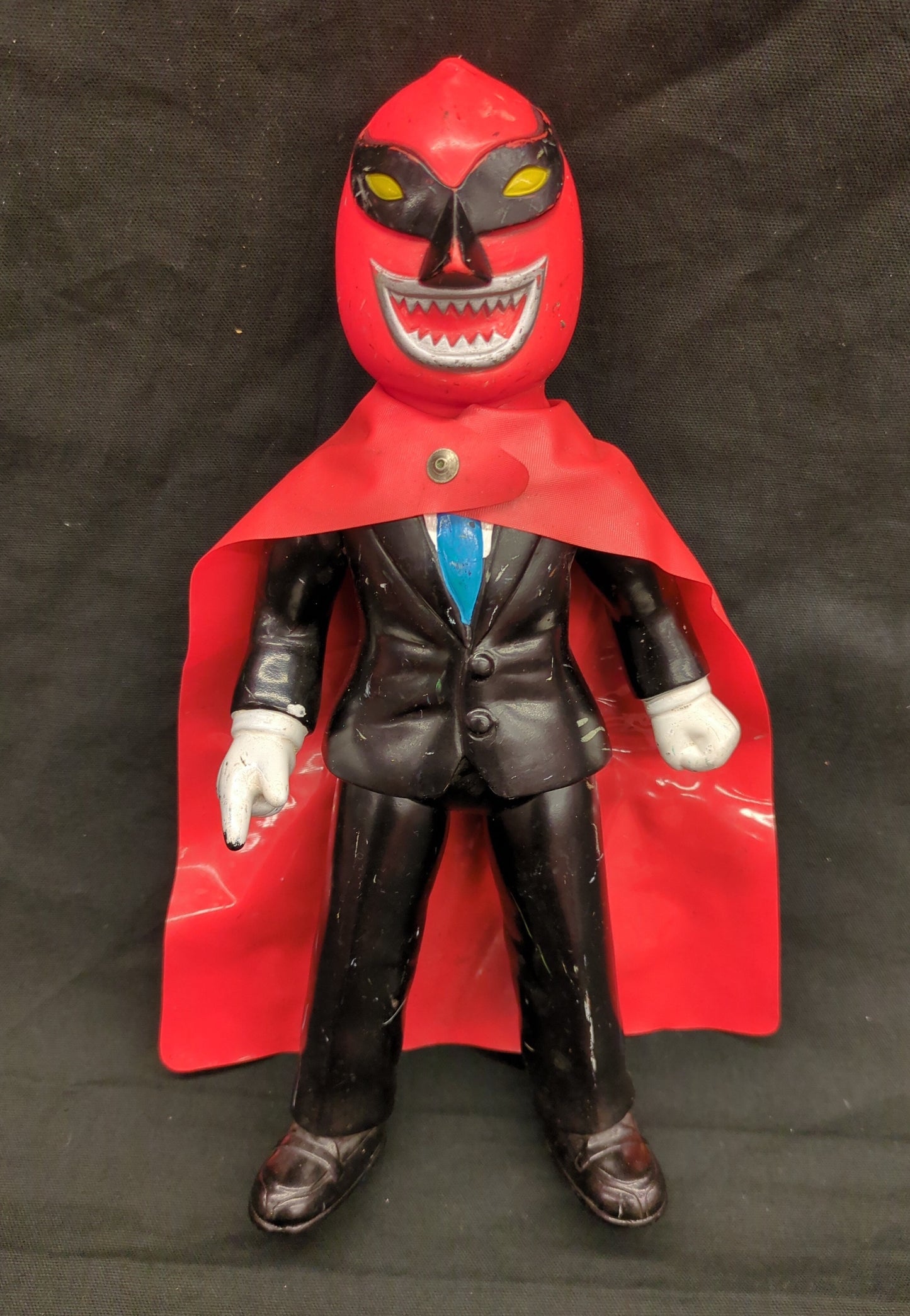 1969 Nakajima Seisakusho Tiger Mask Anime Mysterious Demon 10" Sofubi