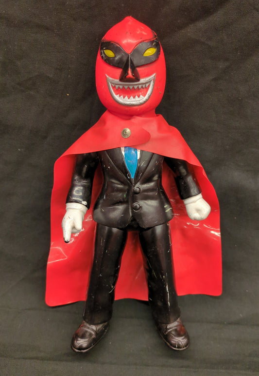 1969 Nakajima Seisakusho Tiger Mask Anime Mysterious Demon 10" Sofubi