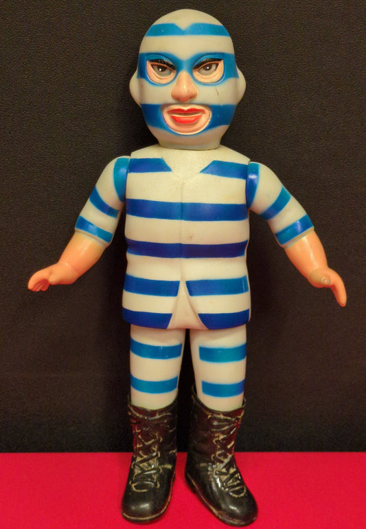 1969 Nakajima Seisakusho Tiger Mask Anime Convict 10" Sofubi