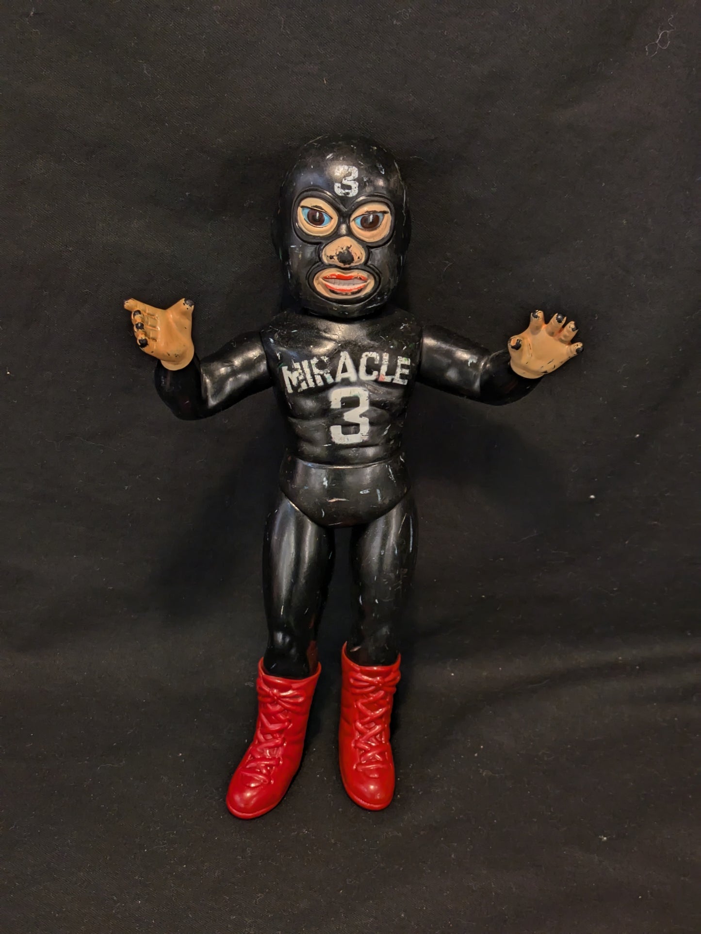 1969 Nakajima Seisakusho Tiger Mask Anime Miracle 3 10" Sofubi