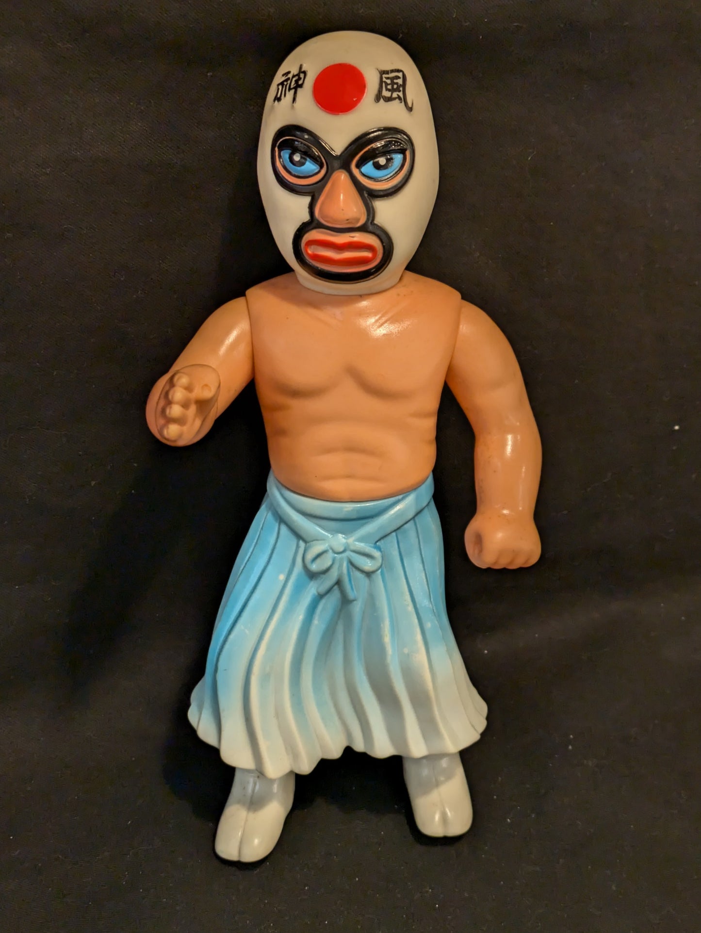 1969 Nakajima Seisakusho Tiger Mask Anime Mr. Kamikaze 10" Sofubi