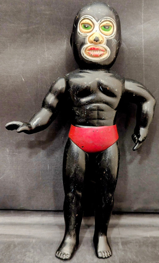 1969 Nakajima Seisakusho Tiger Mask Anime Mr. Shadow 10" Sofubi
