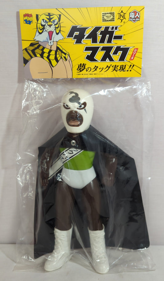 Medicom Toy Denjin Nakajima Tiger Mask Anime Black Python Sofubi