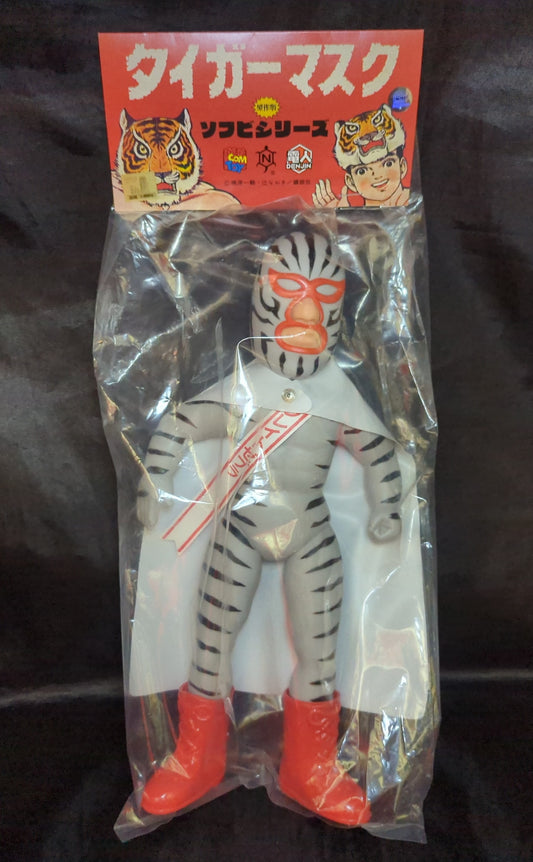 Medicom Toy Denjin Nakajima Tiger Mask Anime Great Zebra Reproduction Sofubi