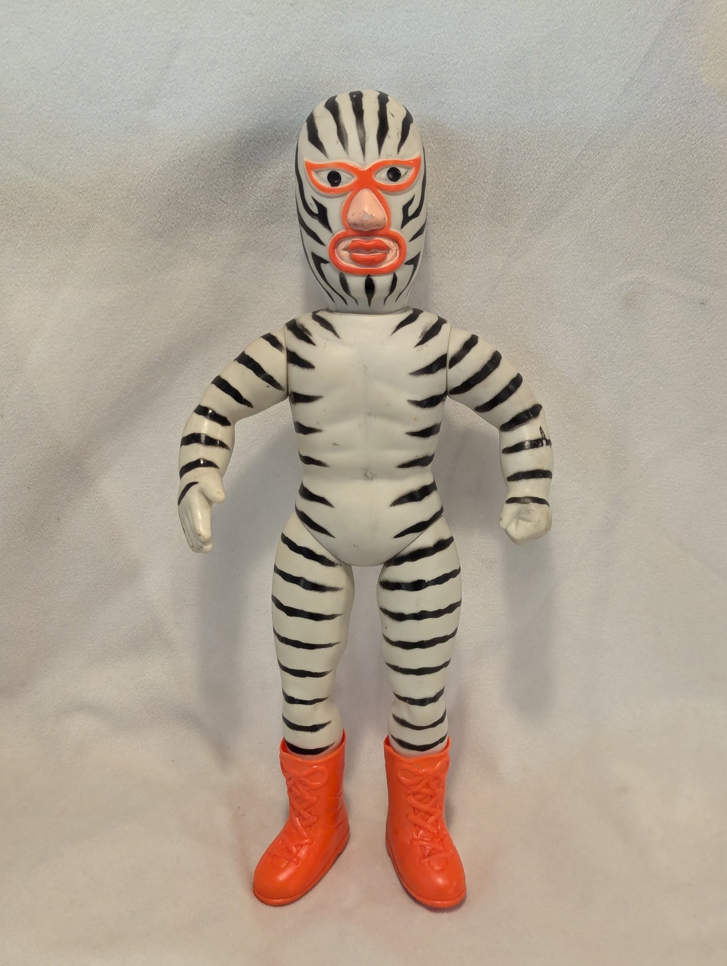 1969 Nakajima Seisakusho Tiger Mask Anime Great Zebra 10" Sofubi