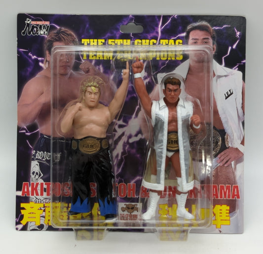 Pro-Wrestling NOAH Mogura House Multipack: Akitoshi Saitoh [With Black & Blue Pants] & Jun Akiyama