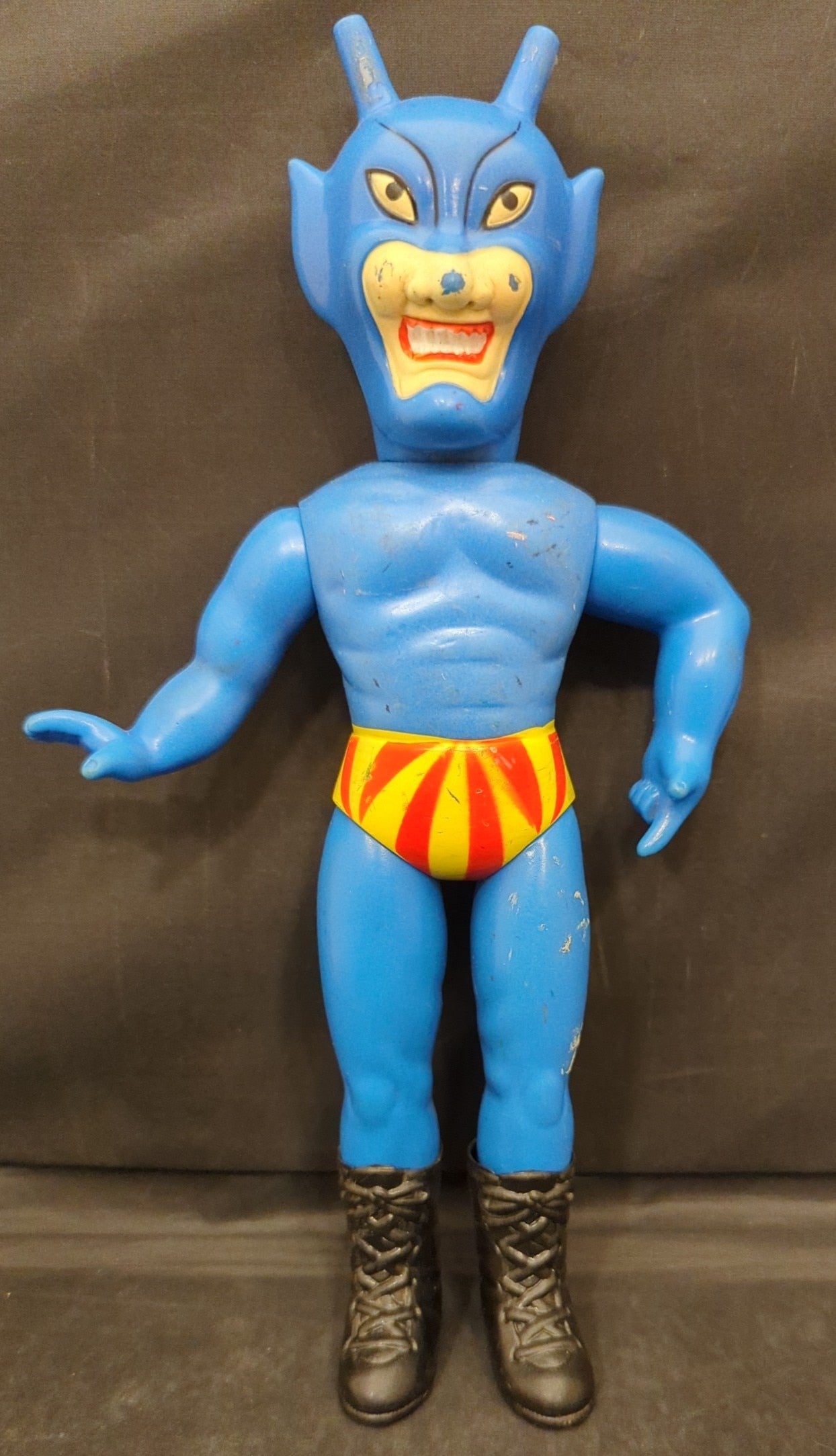 1969 Nakajima Seisakusho Tiger Mask Anime King Satan 10" Sofubi