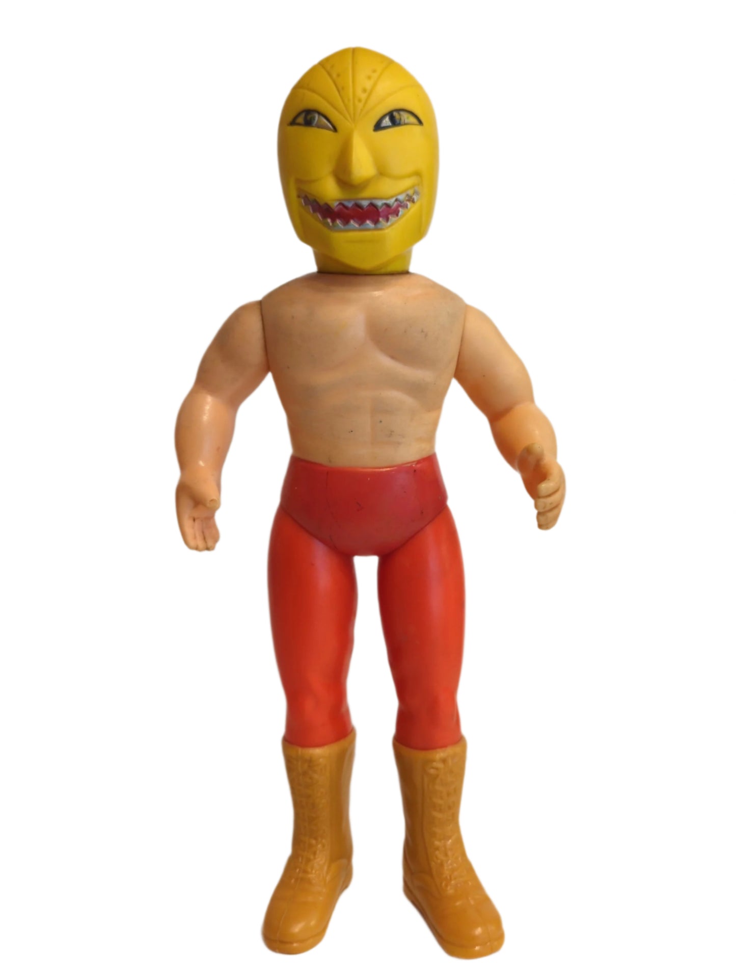 1969 Nakajima Seisakusho Tiger Mask Anime Golden Mask 10" Sofubi