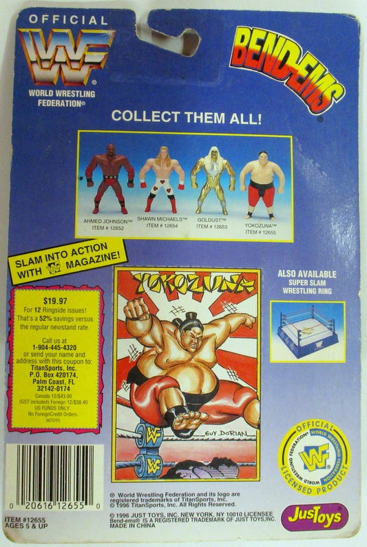 1996 WWF Just Toys Bend-Ems Series 3 Yokozuna