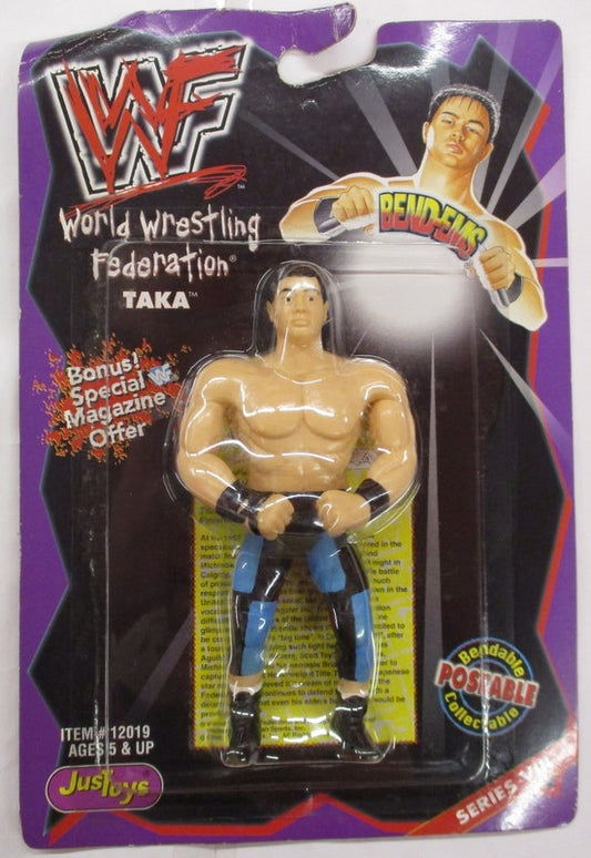 1998 WWF Just Toys Bend-Ems Series 8 TAKA