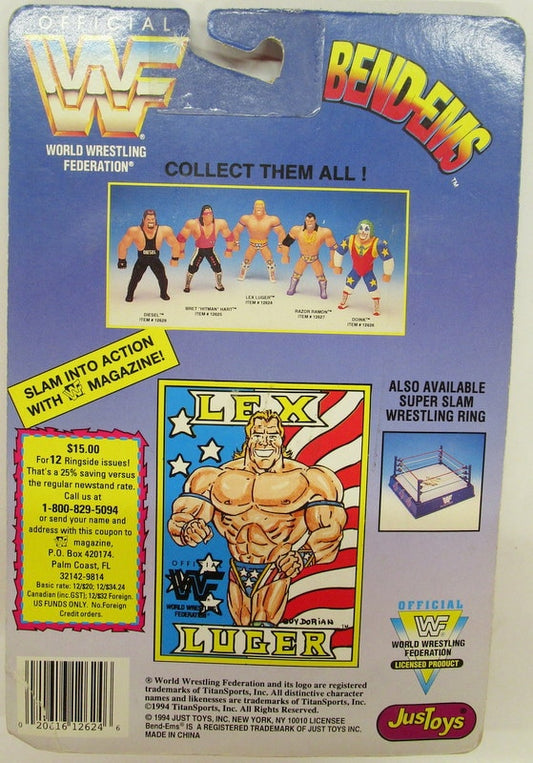 1994 WWF Just Toys Bend-Ems Series 1 Lex Luger