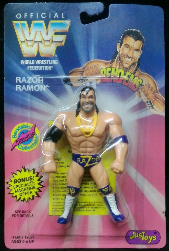 1994 WWF Just Toys Bend-Ems Series 1 Razor Ramon