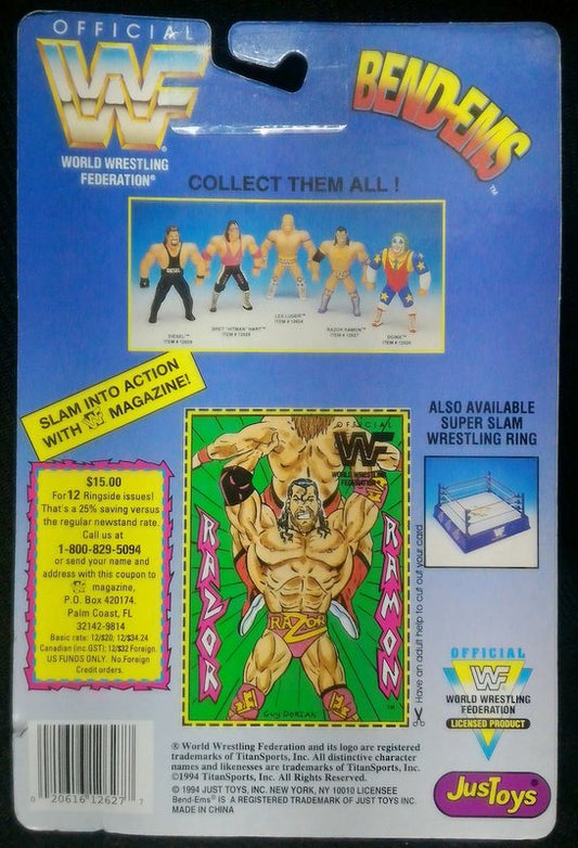 1994 WWF Just Toys Bend-Ems Series 1 Razor Ramon