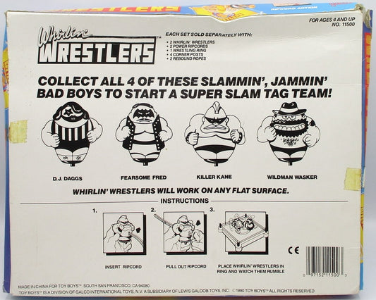 1990-1991 Galoob/Toy Boys Whirlin' Wrestlers: Fearsome Fred & D.J. Daggs