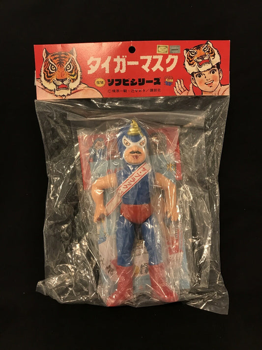 Medicom Toy Denjin Nakajima Tiger Mask Anime Black Python Reproduction Sofubi