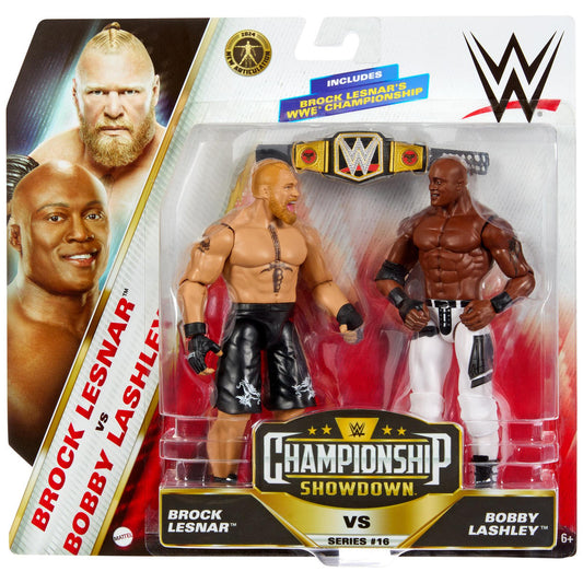 2024 WWE Mattel Basic Championship Showdown Series 16 Brock Lesnar vs. Bobby Lashley
